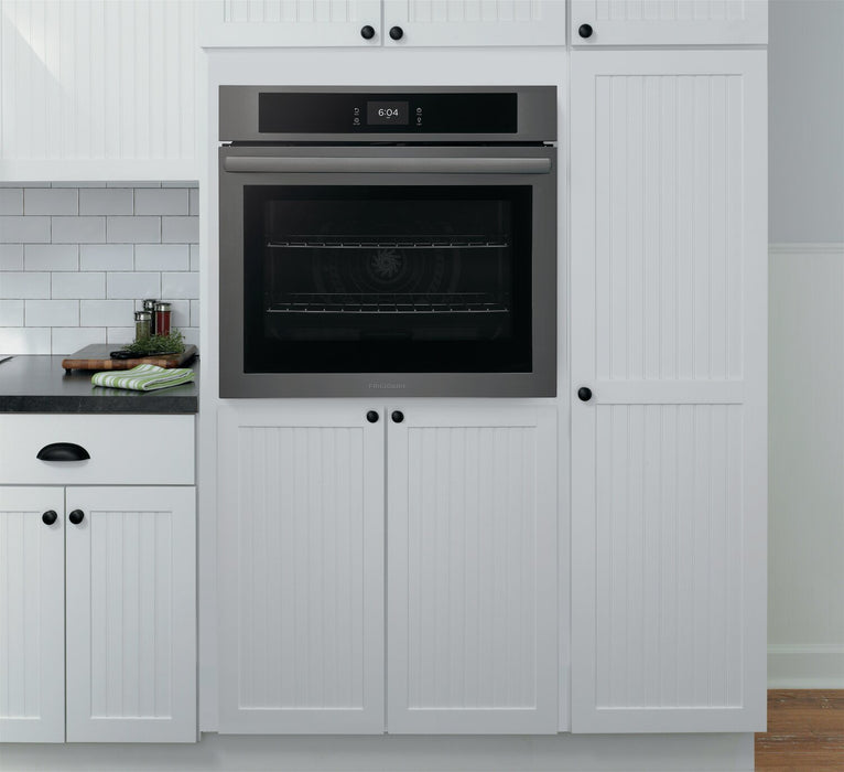 Frigidaire 30\" 5.3 Cu. Ft. Electric Single Wall Oven with Fan Convection - Black Stainless Steel - FCWS3027AD