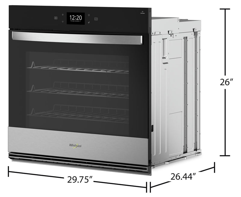 Whirlpool 5 Cu. Ft. Smart Single Wall Oven with Air Fry WOES7030PZ