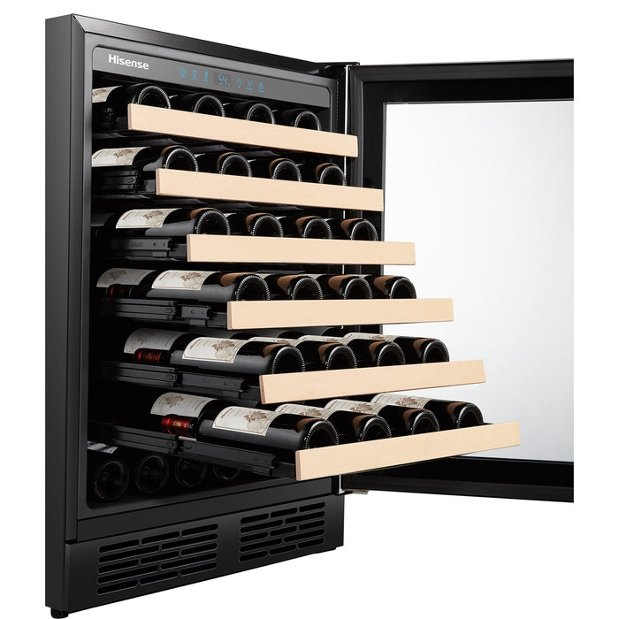 Hisense 23.4" 54 Bottles Wine Fridge Stainless Steel HWS54029SS