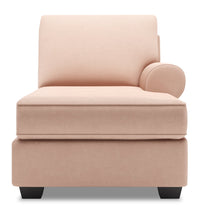 Sofa Lab Roll RAF Chaise - Pax Rose 