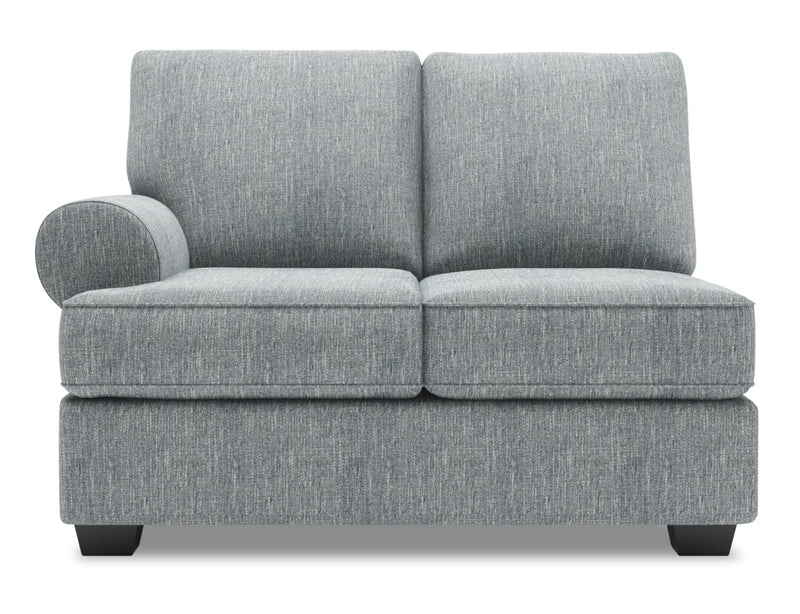 Sofa Lab Roll LAF Loveseat - Luna Pewter