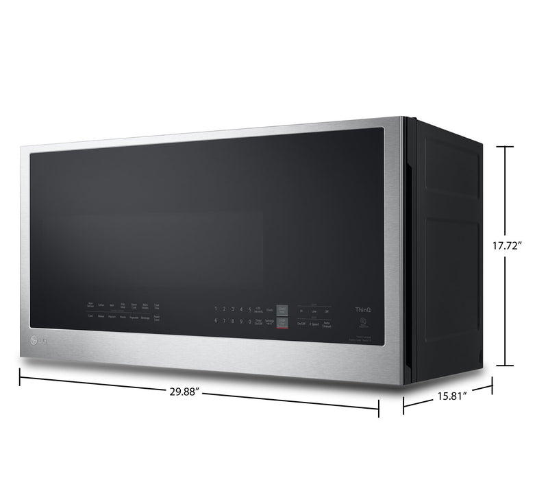 Microwave Model LG 2 Cu. Ft. Smart Over-the-Range Microwave - MVEL2033F | The Brick