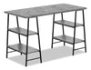 Jonnie 47.25\" Office Desk with Sawhorse-style Legs - Grey Stone-Look