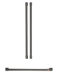 Cafe 3-Piece Handle Kit for French-Door Refrigerator in Brushed Black - CXMB3H3PNBT 