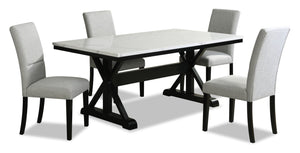 Verona 5-Piece Dining Package with Trestle Dining Table