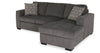 Legend 2-Piece Right-Facing Chenille Sleeper Sectional Sofa - Pepper