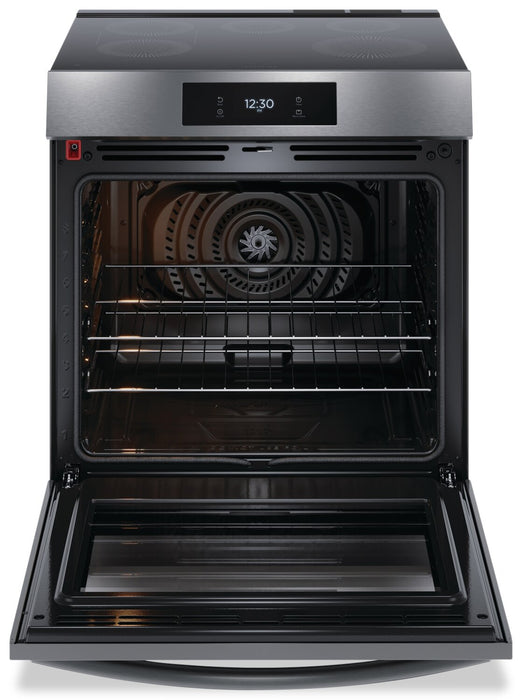 Frigidaire Gallery 6.2 Cu. Ft. Induction Range With Total Convection and Easy-to-Clean Cooktop - Smudge-Proof® Black Stainless Steel - GCFI306CBD