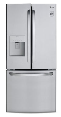 LG 21.8 Cu. Ft. French-Door Refrigerator with Exterior Water Dispenser - LRFWS2200S 