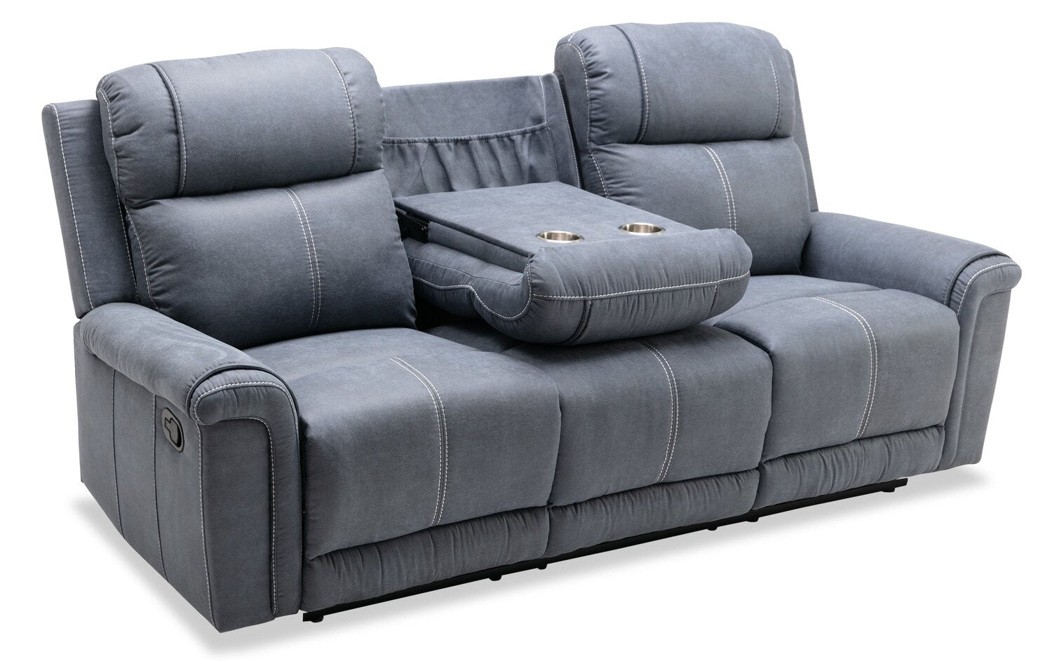Microsuede reclining couch deals