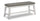 ["Echo Dining Bench with Linen-Look Fabric, Wood, 47.24##PACKAGEDETAILSquot;W - White/Grey"]