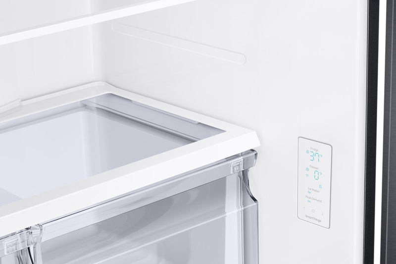 Samsung 33\" 17.5 Cu. Ft. Counter-Depth French-Door Refrigerator - Black Stainless Steel - RF18A5101SG/AA
