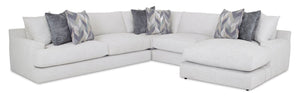 Adalynn 3-Piece Chenille Sectional with Reversible Chaise