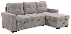 Emery Right-Facing Sleeper Sectional - Grey