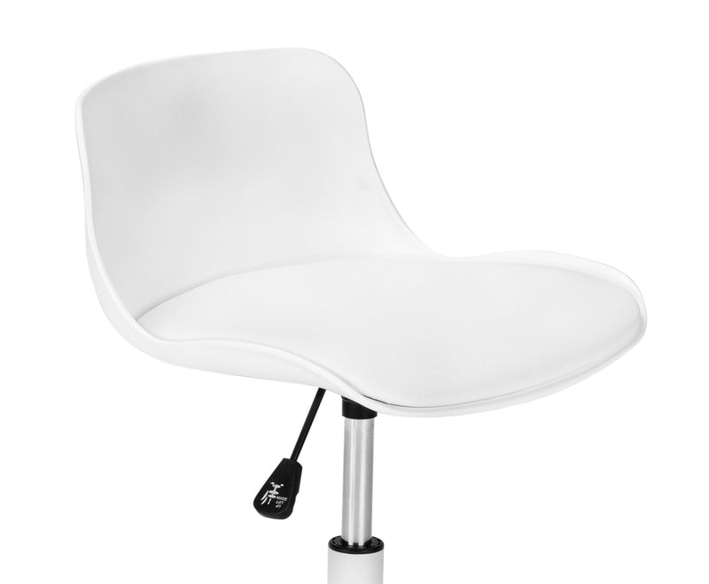 Letty 18.5\" Compact Office Chair with Low Back - White