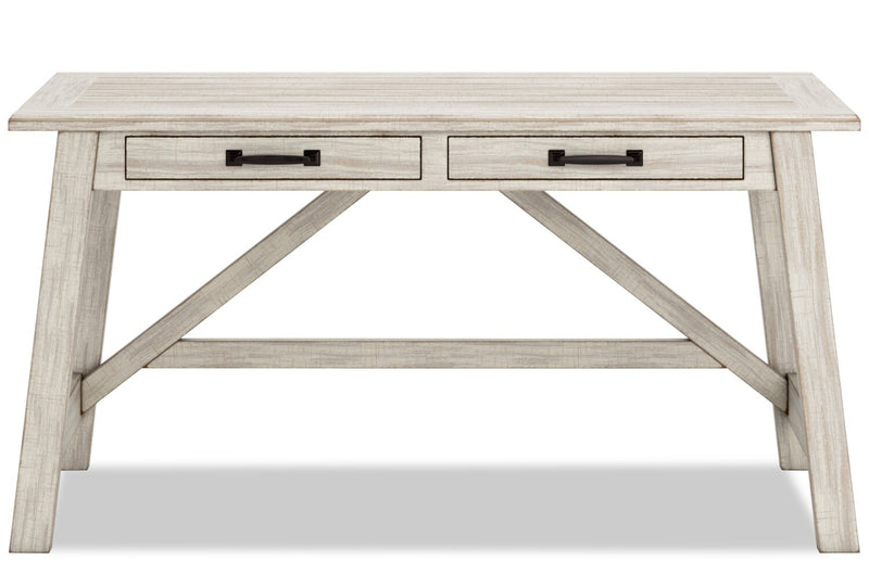 Carynhurst 60.13\" Office Desk with 2-Drawers - Whitewash
