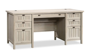 Costa Executive Desk - Chalked Chestnut