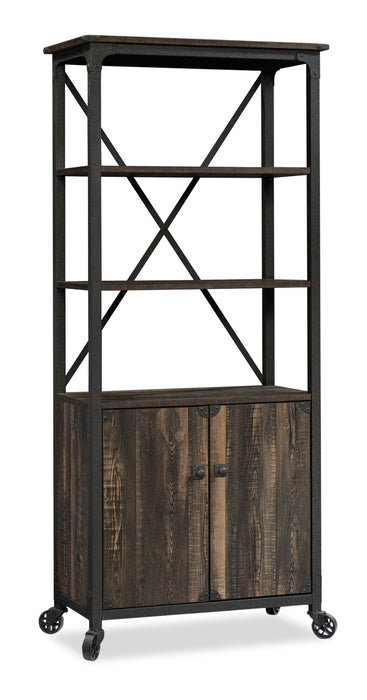 Lewis Office Credenza - Carbon Oak