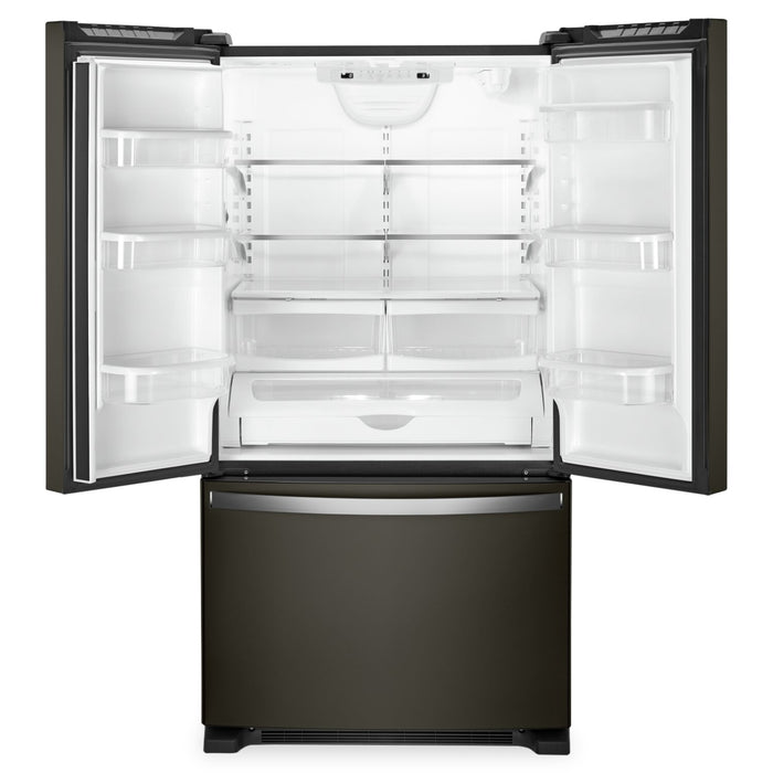 Whirlpool 33\" 22 Cu. Ft. Bottom-Mount Refrigerator - Black Stainless - WRFF5333PV