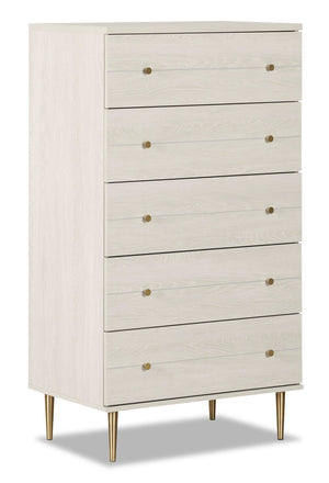 Lake Chest - White | Commode verticale Lake - blanche