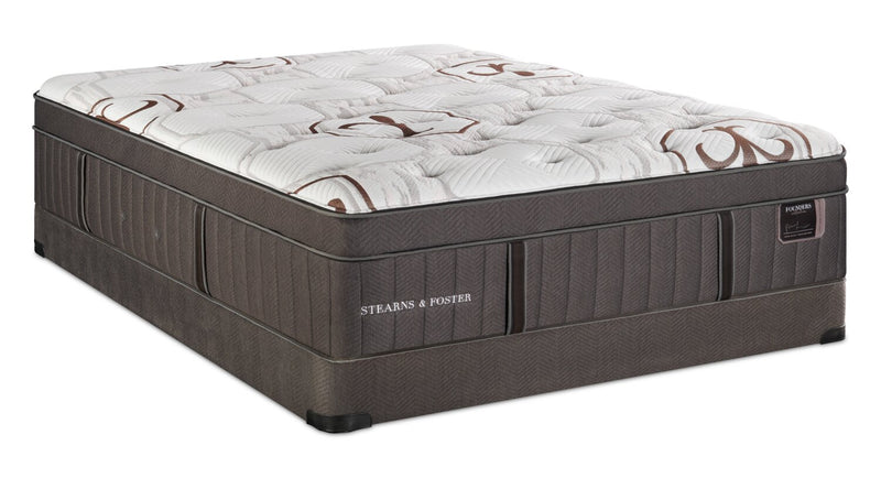 Stearns & Foster Founders Collection Cardiff City Eurotop Low-Profile Queen Mattress Set