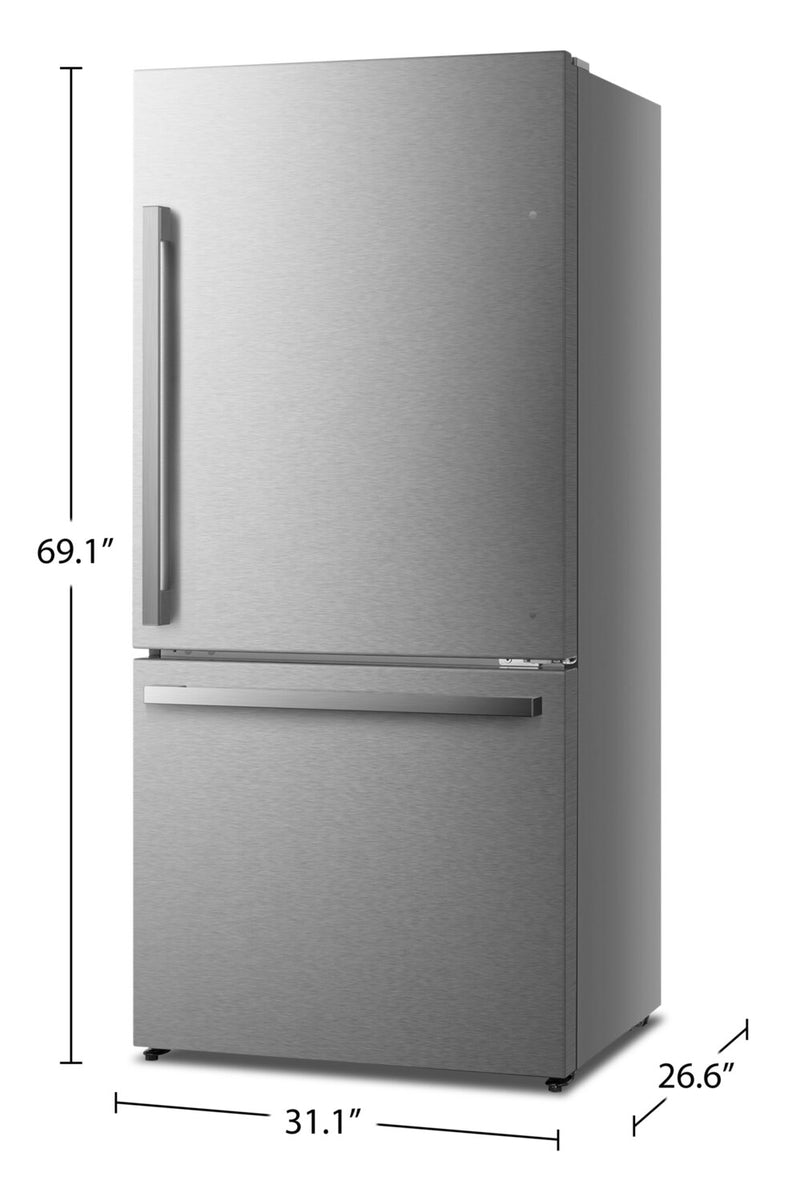Hisense 17 Cu. Ft. CounterDepth BottomMount Refrigerator RB17A2CSE