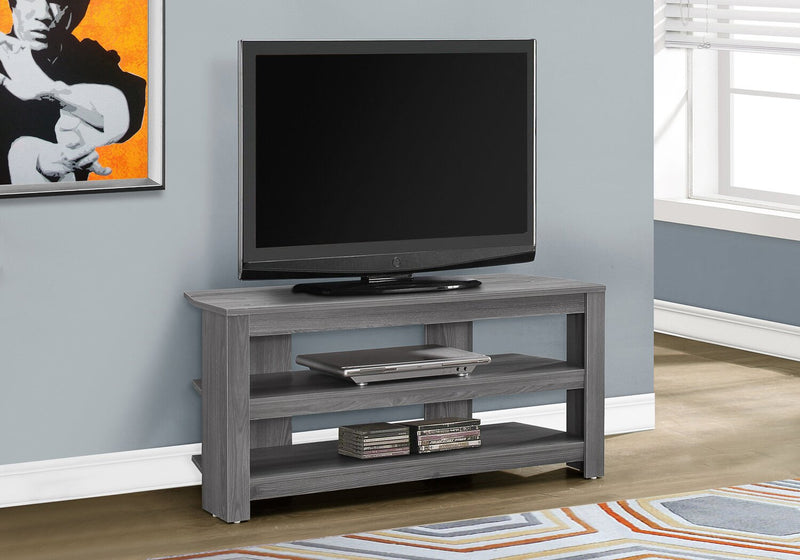 Ira 42\" TV Stand with Storage and Cable Management for TVs up to 45\"- Grey