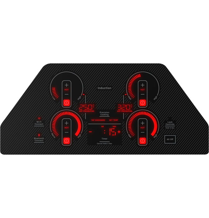 Profile 30\" 4-Element Induction Cooktop - Black - PHP7030DTBB