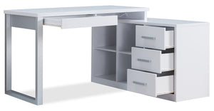 Owen Reversible Corner Desk - White   | Bureau en coin réversible Owen - blanc   | OWWHPDSK