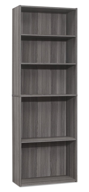 Slade 5-Shelf Bookcase - Grey | Bibliothèque Slade à 5 tablettes - grise  | SL5GRBKC
