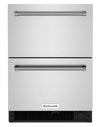 KitchenAid 4.2 Cu. Ft. Under-Counter Refrigerator and Freezer - KUDF204KSB