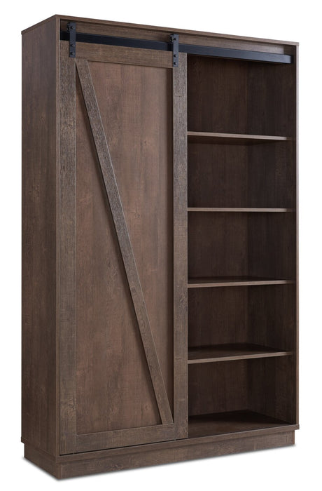 Warren 47.25\" Accent Storage Cabinet with Sliding Barn-style Door - Walnut Oak