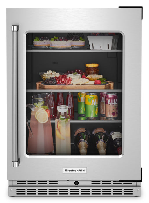 KitchenAid 24\" 5.2 Cu. Ft. Undercounter Refrigerator Refrigerator - Stainless Steel - KURR314KSS