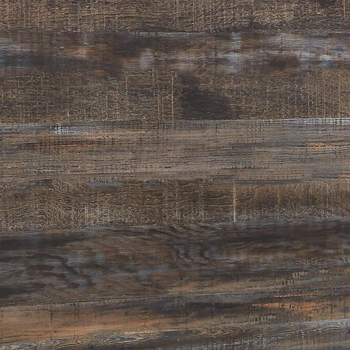 Abby Panel Headboard with LED Light & USB Ports, Brown - King Size