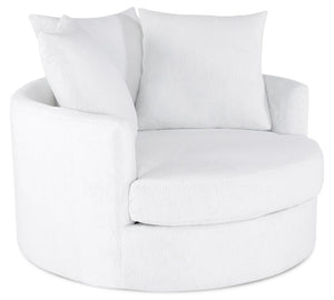 Grande Chenille Cuddler Chair - Plush Heaven