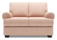 Sofa Lab Roll Loveseat - Pax Rose 