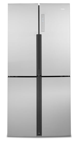 Haier 16.4 Cu. Ft. Quad-Door Refrigerator - QHE16HYPFS | Réfrigérateur à 4 portes Haier de 16,4 pi³ - QHE16HYPFS | QHE16HYS