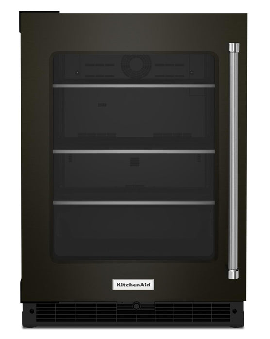 KitchenAid 24\" 5.2 Cu. Ft. Undercounter Refrigerator Refrigerator - Black Stainless Steel PrintShield™ - KURL314KBS