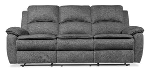 Chandler Chenille Reclining Sofa - Grey