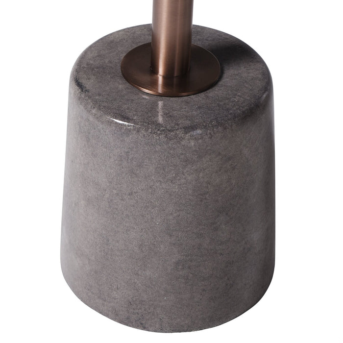 Rosalee 18\" Accent Table - Grey Cement Top & Base