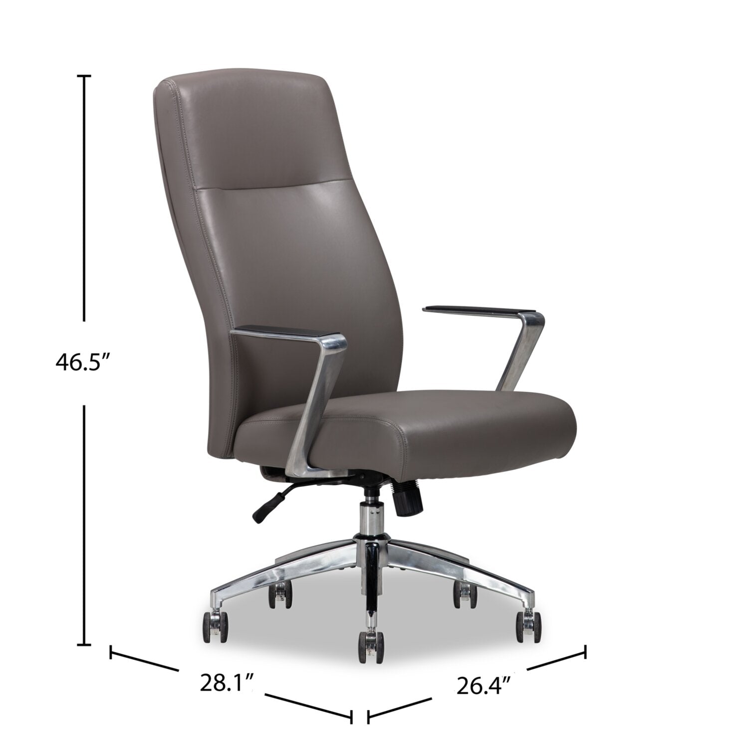 Sealy® Clyde Office Chair Grey Brown The Brick