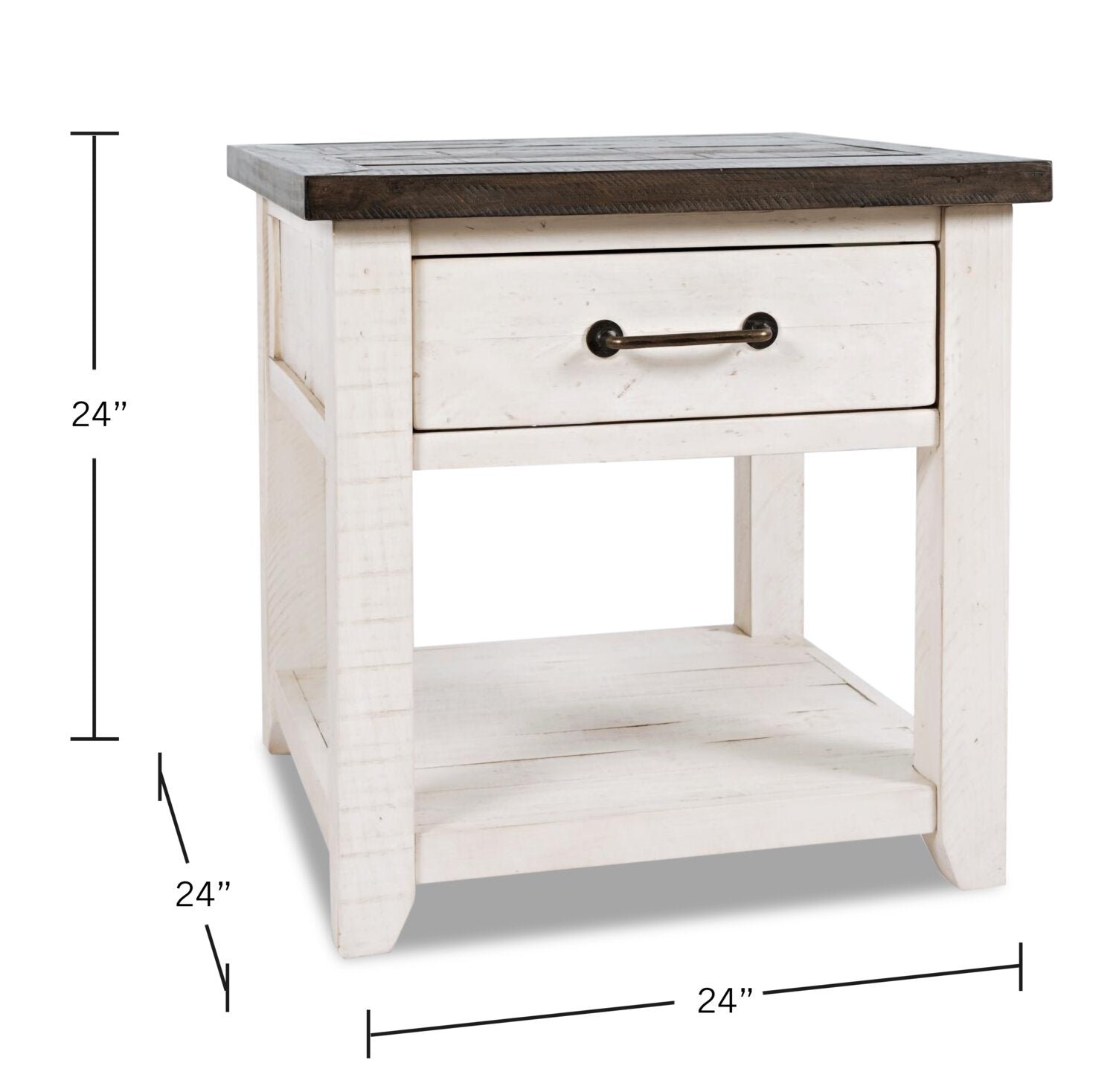 Laurel Foundry Modern Farmhouse Hemsworth Solid Wood End Table with Storage