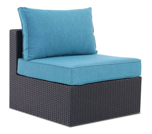 Minnesota Armless Patio Chair - Blue | Fauteuil sans accoudoirs Minnesota pour la terrasse - bleu | MIN2B0AM