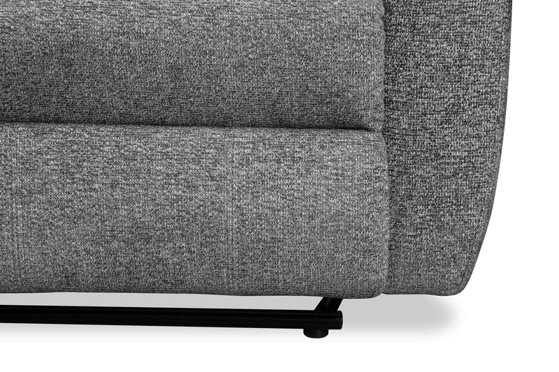 Chandler 60\" Chenille Fabric Power Reclining Loveseat - Grey