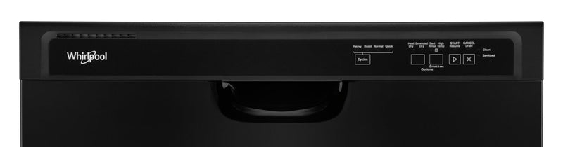 Whirlpool 24\" 57 dBA Built-In Front-Control Dishwasher - Black - WDF341PAPB