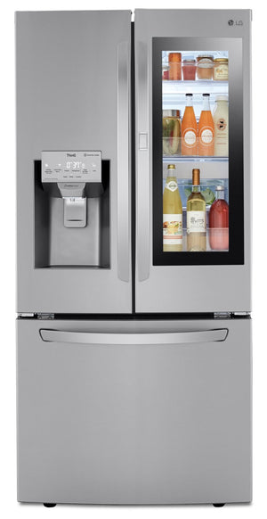 LG 24 Cu. Ft. Smart InstaView® French-Door Refrigerator with Craft Ice™ - LRFVS2503S 