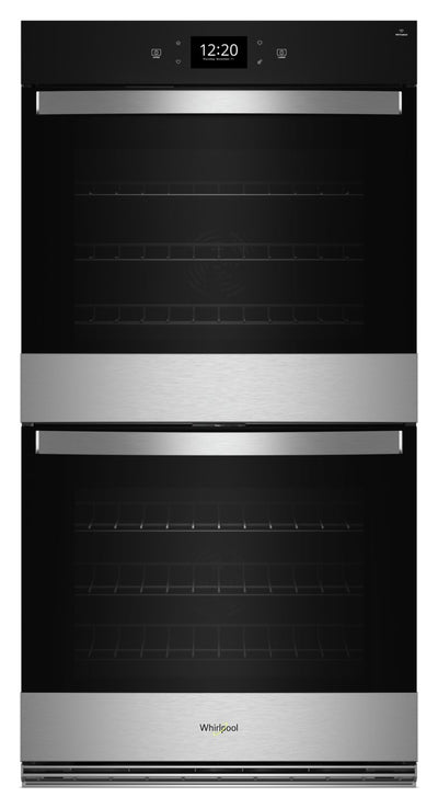 Whirlpool 30" 10 Cu. Ft. Electric Double Wall Oven with True Convection - Fingerprint Resistant Stai… | Four mural double électrique Whirlpool de 10 pi³ et de 30 po avec convection véritable - acier inoxy…