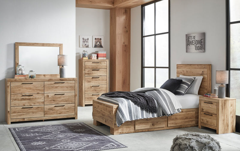 Derekson Bedroom 6-Drawer Dresser, 58.7\"W x 36.4\"H - Natural