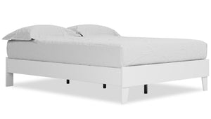 Wolf Queen Platform Bed - White