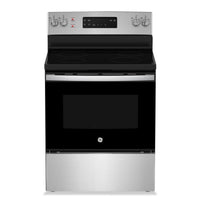 GE 5 Cu. Ft. Electric Range with Self Clean and 4 Burners - Stainless Steel - JCB630SVSS 