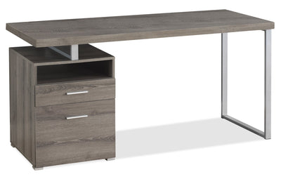 Heather Adjustable Desk - Dark Taupe 